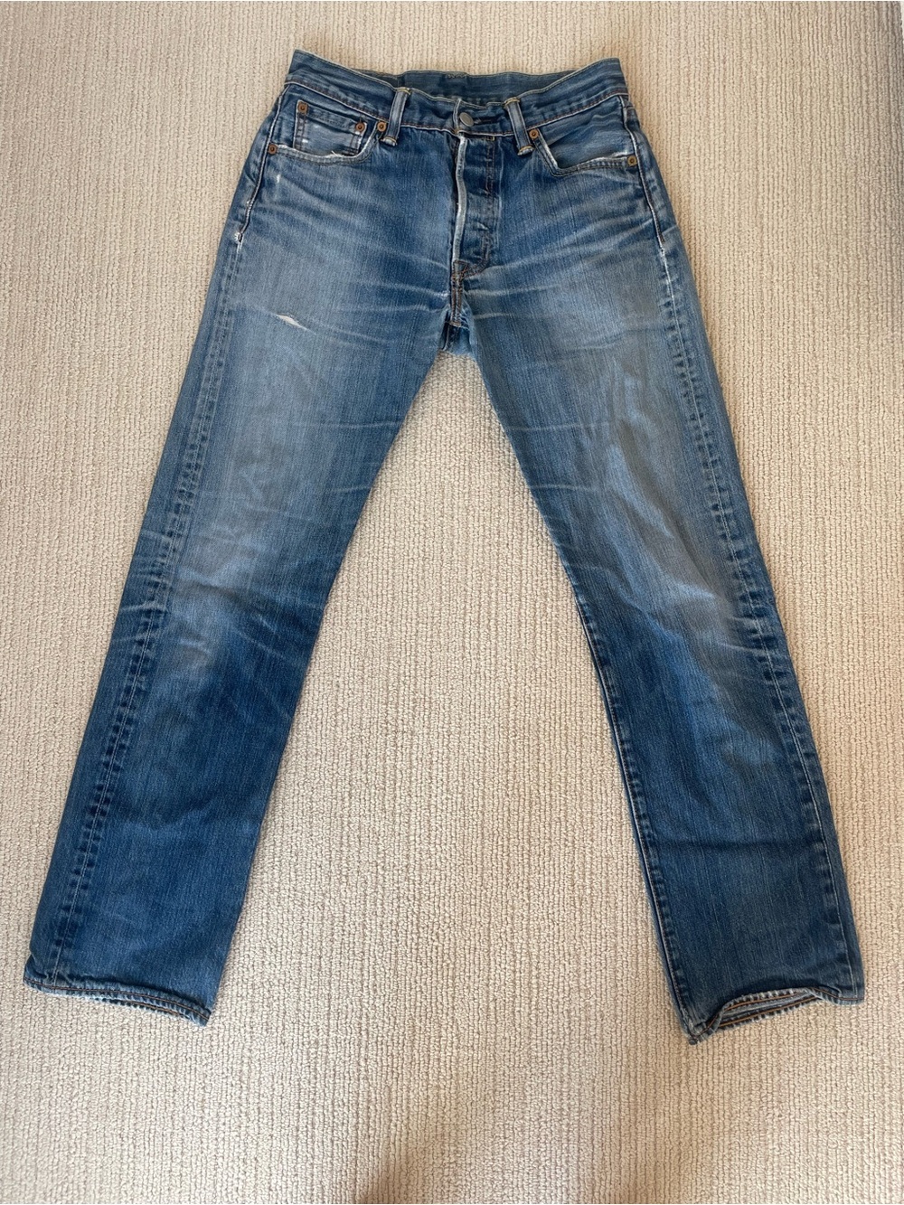Levi's Straight Fit Faded Blue Jeans
